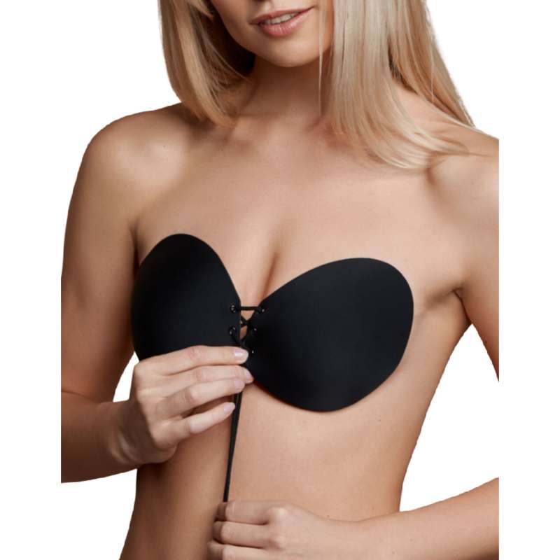 BYE-BRA - BRA ADHESIVE INTERLACED BLACK CUP A BYE-BRA - BRA ADHESIVE INTERLACED BLACK CUP A