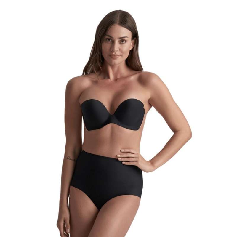 BYE-BRA - DIVA BRA ADHESIVE BRA BLACK CUP D