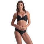 BYE-BRA - INVISIBLE THONG 2 PACK BEIGE & BLACK SIZE S