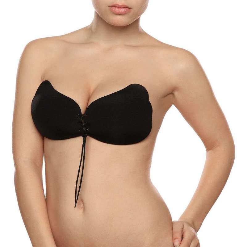 BYE-BRA - LACE-IT ENHANCEMENT PUSH-UP BLACK CUP D BYE-BRA - LACE-IT ENHANCEMENT PUSH-UP BLACK CUP D