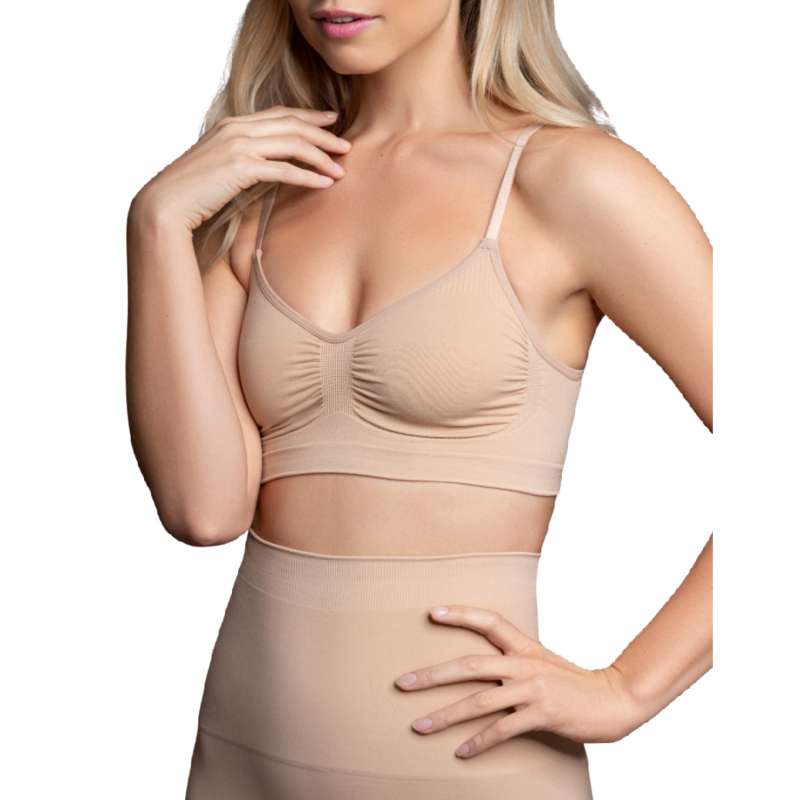 BYE-BRA - MEDIUM CONTROL BRA SEAMLESS BEIGE SIZE XL BYE-BRA - MEDIUM CONTROL BRA SEAMLESS BEIGE SIZE XL