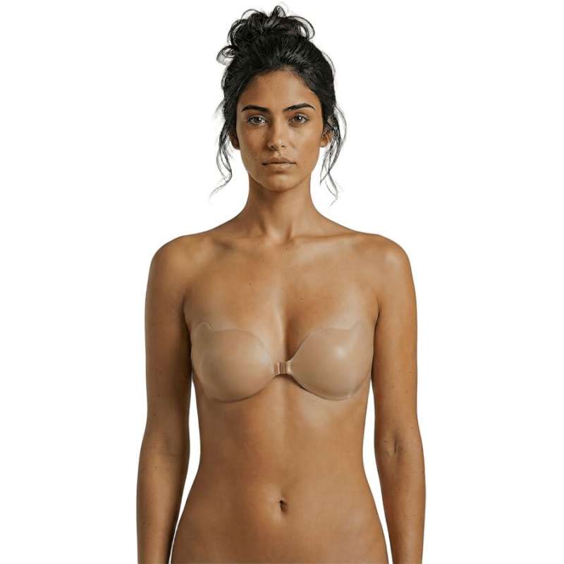 BYE-BRA - PLUNGE SUPPORT BRA BEIGE CUP C