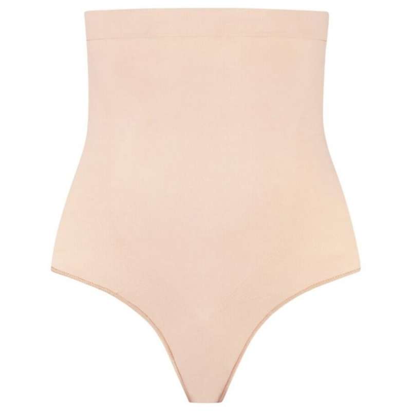 BYE-BRA - SOFT TOUCH SEAMLESS HIGH WAIST THONG BEIGE SIZE M BYE-BRA - SOFT TOUCH SEAMLESS HIGH WAIST THONG BEIGE SIZE M