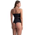 BYE-BRA - SOFT TOUCH SEAMLESS HIGH WAIST THONG BLACK SIZE XXL