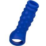 CALEXOTICS - ADMIRAL BEADED PENIS COVER LIQUID SILICONE BLUE