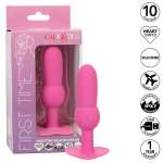 CALEXOTICS - FIRST TIME ANAL PLUG BEADED PROBE 10 VIBRATIONS PINK