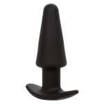 CALEXOTICS - ROCK BOTTOM TAPERED ANAL PLUG 10 VIBRACIONES SILICONE BLACK