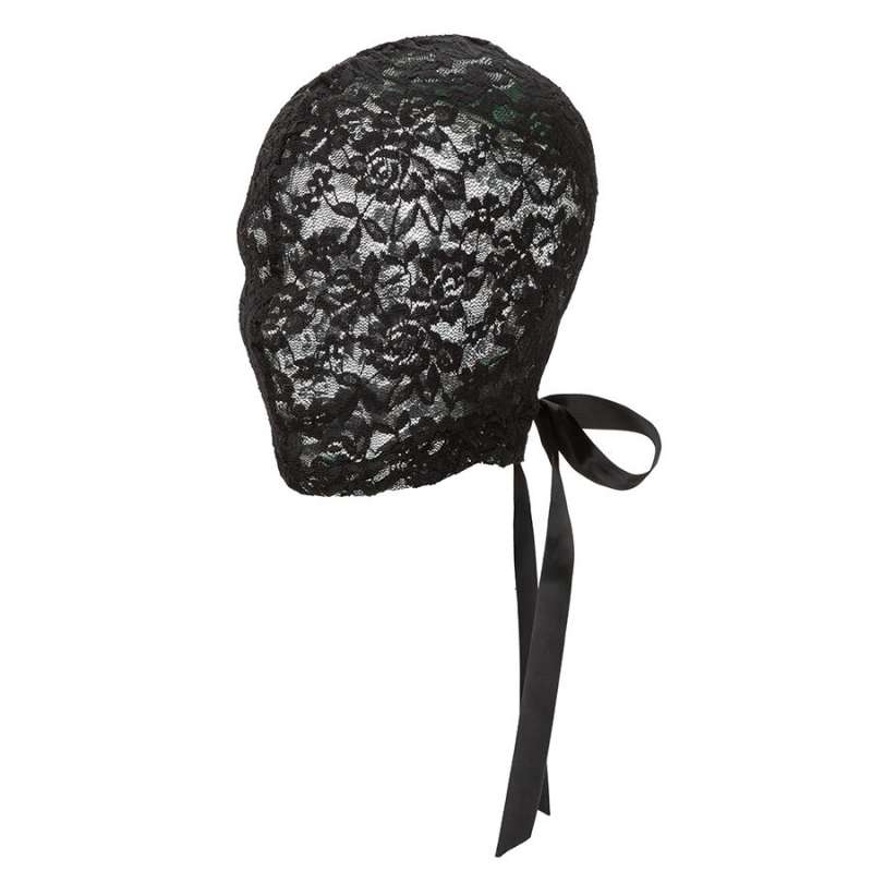 CALEXOTICS - SCANDAL BLACK LACE BALALAVA WITH BOW