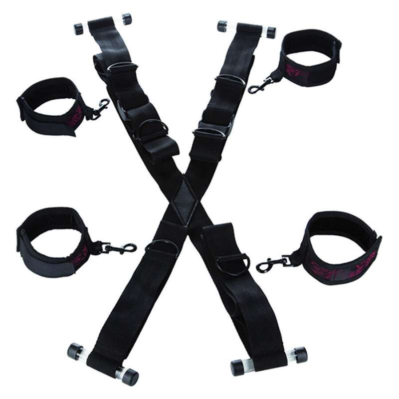 CALEXOTICS - SCANDAL CROSS-SHAPED DOOR HANDCUFFS CALEXOTICS - SCANDAL CROSS-SHAPED DOOR HANDCUFFS