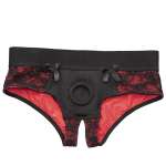 CALEXOTICS - SCANDAL SET OF CROTCHLESS PANTIES WITH DILDO SIZE S/M