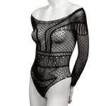 CALEXOTICS - SCANDAL SHOULDER BODY SUIT ONE SIZE