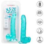 CALEXOTICS - SIZE QUEEN DILDO BLUE 20.3 CM
