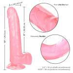 CALEXOTICS - SIZE QUEEN DILDO PINK 20.3 CM