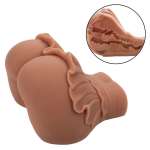 CALEXOTICS - THE HOMECOMING QUEEN DOUBLE REALISTIC MASTURBATOR CARAMEL