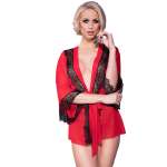 CHILIROSE - CR 4113 PEGNOIR RED S/M