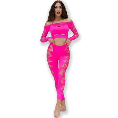 CHILIROSE - CR 4632 TOP & PANT FUCHSIA S/L CHILIROSE - CR 4632 TOP & PANT FUCHSIA S/L
