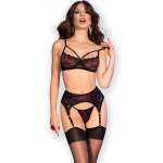 CHILIROSE - CR 4693 SET FOUR PIECES RED/BLACK M