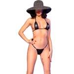CHILIROSE - CR 4840 MICRO BIKINI BLACK S/M