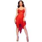 CHILIROSE - CR 4847 BABYDOLL RED L/XL