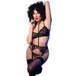 CHILIROSE - CR 4852 BLACK LINGERIE SET SIZE M