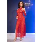 CHILIROSE - CR 4853 RED LACE DRESS WITH GLOVES L/XL