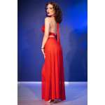 CHILIROSE - CR 4857 RED TOP AND PANTS SET SIZE L