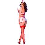 CHILIROSE - CR 4868 NURSE COSTUME WHITE/RED L