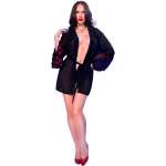CHILIROSE - CR 4882 BABYDOLL & THONG BLACK L