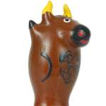 CONDOMERIE - HANDPAINTED NOVELTY CONDOMS BULL MODEL 1