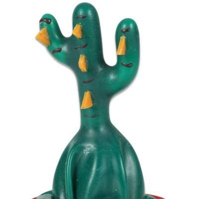 CONDOMERIE - HANDPAINTED NOVELTY CONDOMS CACTUS GLUED