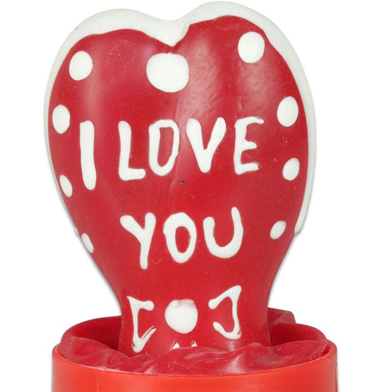 CONDOMERIE - HANDPAINTED NOVELTY CONDOMS HEART - I LOVE YOU MODEL 2 CONDOMERIE - HANDPAINTED NOVELTY CONDOMS HEART - I LOVE YOU MODEL 2