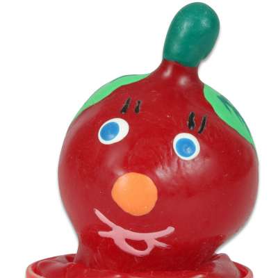 CONDOMERIE - HANDPAINTED NOVELTY CONDOMS TOMATO