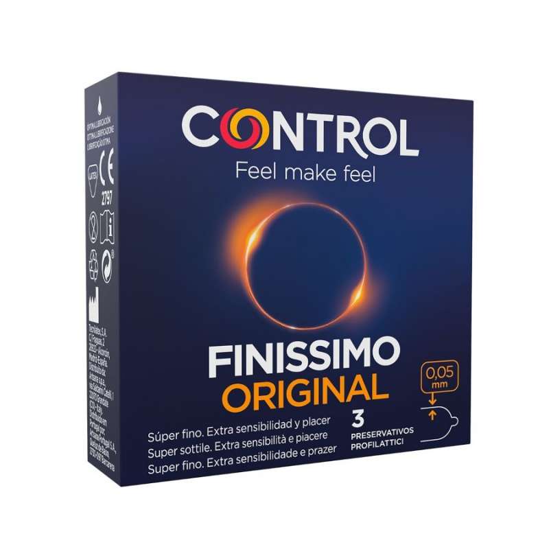 CONTROL - FINISSIMO CONDOMS 3 UNITS CONTROL - FINISSIMO CONDOMS 3 UNITS