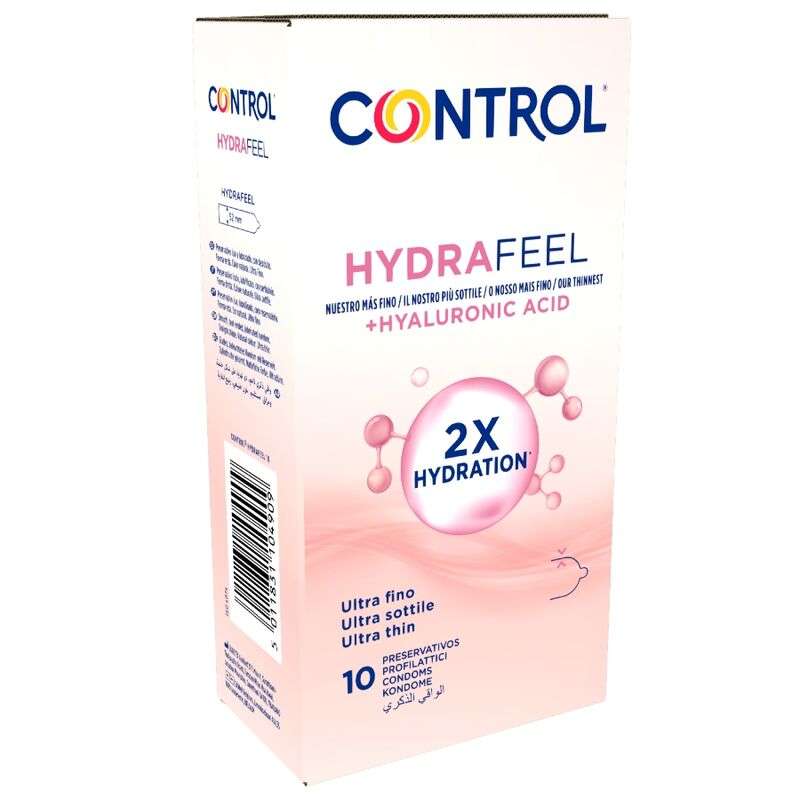 CONTROL - HYDRAFEEL ultraohuet kondomit hyaluronihapolla 10 kpl CONTROL - HYDRAFEEL ultraohuet kondomit hyaluronihapolla 10 kpl