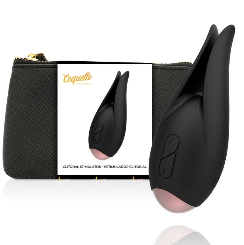 COQUETTE CHIC DESIRE - CLITORIAL STIMULATOR BLACK / GOLD FLOWER COQUETTE CHIC DESIRE - CLITORIAL STIMULATOR BLACK / GOLD FLOWER
