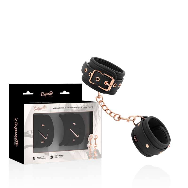 COQUETTE CHIC DESIRE - FANTASY VEGAN LEATHER HANDCUFFS COQUETTE CHIC DESIRE - FANTASY VEGAN LEATHER HANDCUFFS