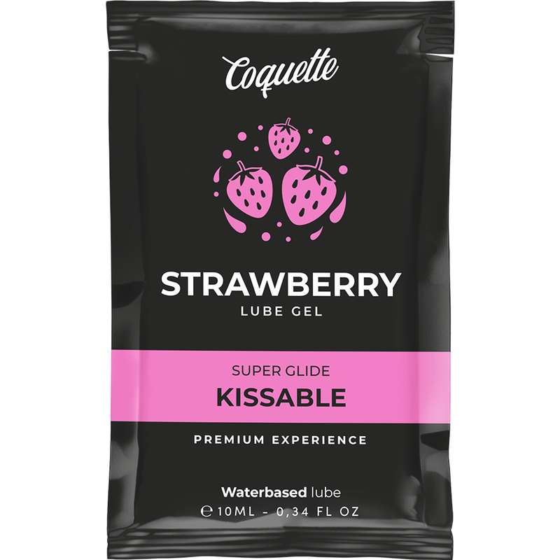 COQUETTE CHIC DESIRE - STRAWBERRY WATER BASED KISSABLE LUBRICANT POCKET 10 ML COQUETTE CHIC DESIRE - STRAWBERRY WATER BASED KISSABLE LUBRICANT POCKET 10 ML