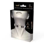 COQUETTE CHIC DESIRE - VEGAN LEATHER CHOKER WITH HEART