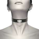 COQUETTE CHIC DESIRE - VEGAN LEATHER NECKLACE WOMAN FETISH ACCESSORY