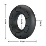 CRAZY BULL - BERTRAM SUPER SOFT SILICONE COCK RING BLACK