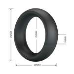 CRAZY BULL - ELIO SILICONE COCK RING BLACK