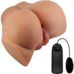 CRAZY BULL - EMILIA ASS VIBRATOR WITH REALISTIC VAGINA AND ANUS FLESH REMOTE CONTROL
