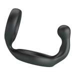 CRAZY BULL - FLORIAN DOUBLE COCK AND BALL RING BLACK