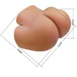 CRAZY BULL - ILANA REALISTIC FEMALE BUTT VIBRATOR AND SUCKER WITH SOUND 6.8 KG