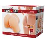 CRAZY BULL - OLIVIA DOUBLE VAGINAL AND ANAL VIBRATING MASTURBATOR FLESH