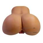CRAZY BULL - REALISTIC FEMALE TORSO MASTURBATOR DUAL ENTRY WITH VIBRATION AND SUCTION NATURAL COLOR