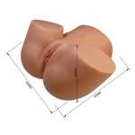 CRAZY BULL - REALISTIC FEMALE TORSO MASTURBATOR DUAL ENTRY WITH VIBRATION AND SUCTION NATURAL COLOR