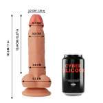 CYBER SILICOCK - CONNOR ULTRA REALISTIC SOFT LIQUID SILICONE 20.5 CM -O- 3.7 CM
