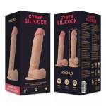 CYBER SILICOCK - STRAP-ON MAGNUS LIQUID SILICONE WITH 3 RINGS FREE 20.5 CM -O- 4.1 CM