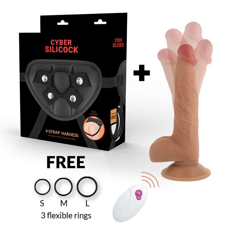 CYBER SILICOCK - STRAP-ON MASTER JOHN REMOTE CONTROL CYBER SILICOCK - STRAP-ON MASTER JOHN REMOTE CONTROL